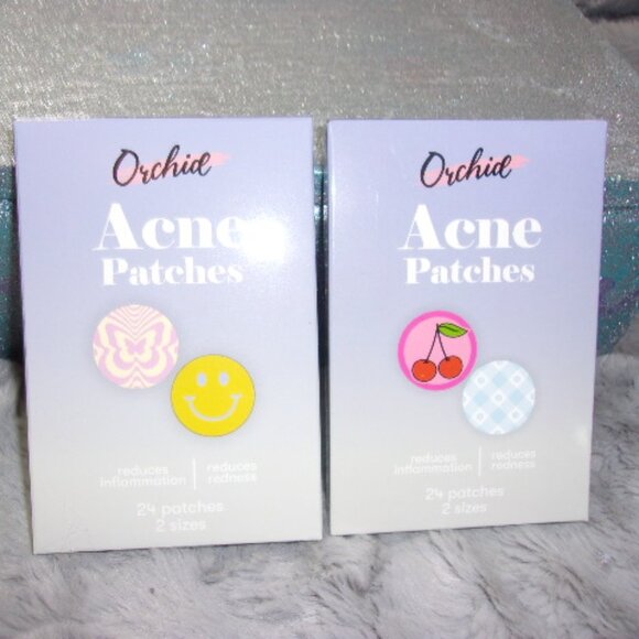 M-29 (NIP) SET OF 2 ORCHID ACNE PATCHES - Picture 2 of 9
